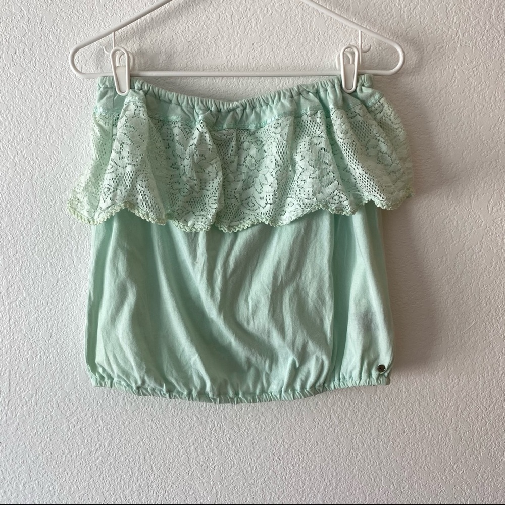Strapless boho top